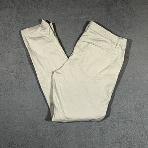 Lululemon ABC Slim Fit Pants Men 33x31 Beige Trouser Chino Warpstreme #2052